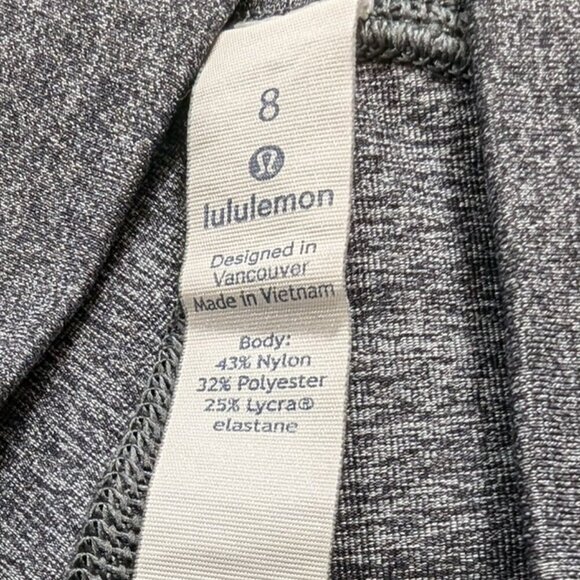 Lulu Lemon Leggings Size 8 Gray Color - Picture 6 of 8